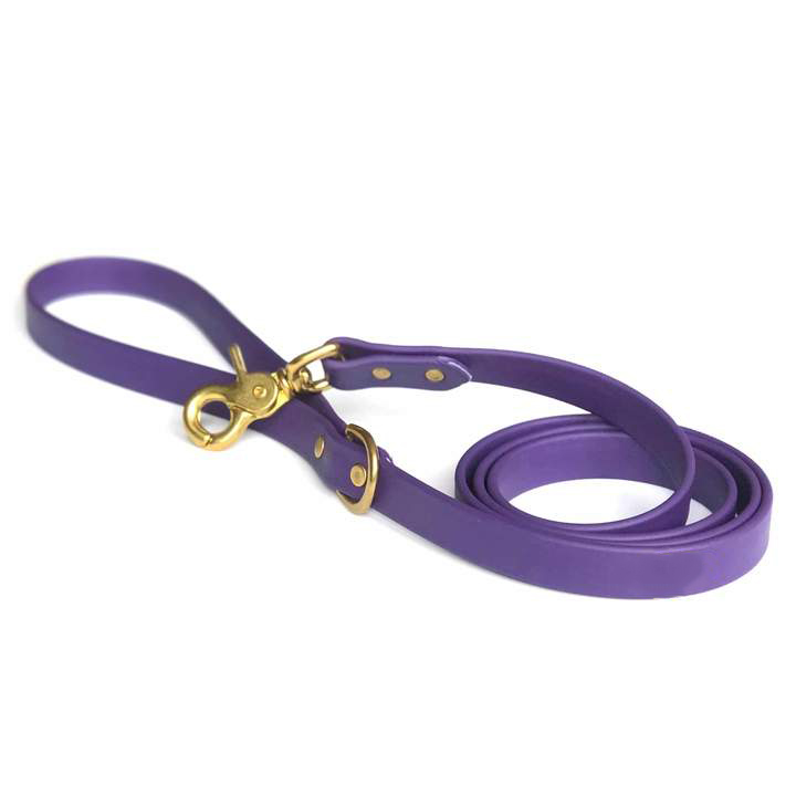 PURPLE VEGAN LEATHER DOG LEASH　YC-DL2143