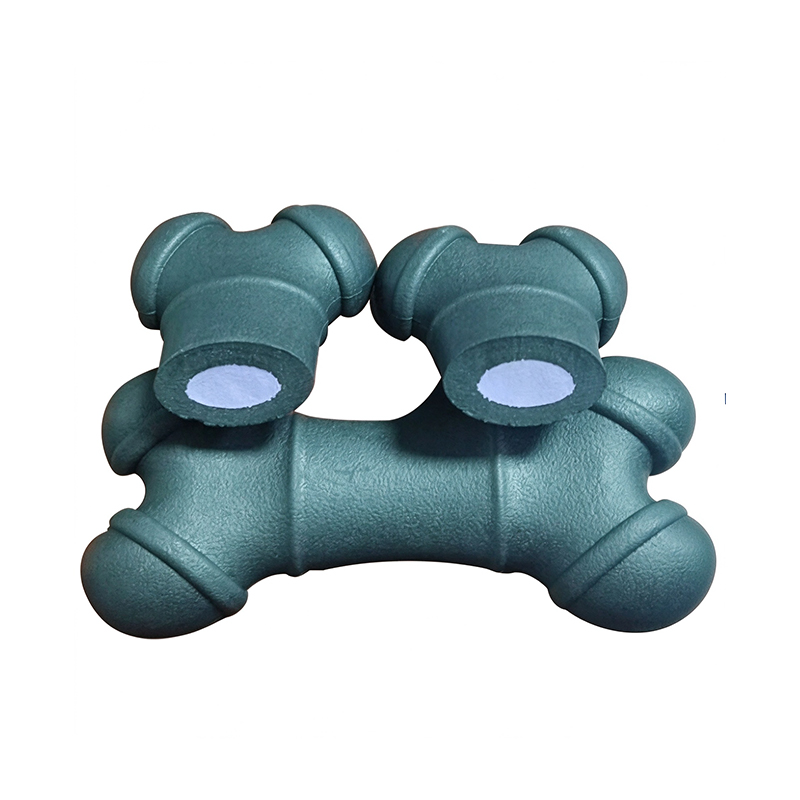 Premium Dual-Layer Natural Rubber Dog Bone Toy with Built-in